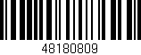 Código de barras (EAN, GTIN, SKU, ISBN): '48180809'