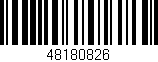 Código de barras (EAN, GTIN, SKU, ISBN): '48180826'