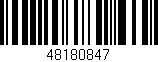 Código de barras (EAN, GTIN, SKU, ISBN): '48180847'