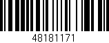 Código de barras (EAN, GTIN, SKU, ISBN): '48181171'