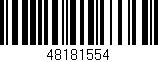 Código de barras (EAN, GTIN, SKU, ISBN): '48181554'