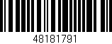 Código de barras (EAN, GTIN, SKU, ISBN): '48181791'