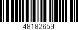 Código de barras (EAN, GTIN, SKU, ISBN): '48182659'