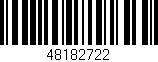 Código de barras (EAN, GTIN, SKU, ISBN): '48182722'
