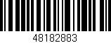 Código de barras (EAN, GTIN, SKU, ISBN): '48182883'