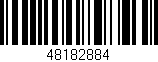 Código de barras (EAN, GTIN, SKU, ISBN): '48182884'