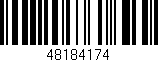 Código de barras (EAN, GTIN, SKU, ISBN): '48184174'