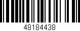 Código de barras (EAN, GTIN, SKU, ISBN): '48184438'