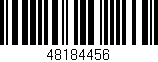 Código de barras (EAN, GTIN, SKU, ISBN): '48184456'