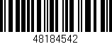 Código de barras (EAN, GTIN, SKU, ISBN): '48184542'