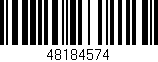 Código de barras (EAN, GTIN, SKU, ISBN): '48184574'