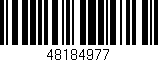 Código de barras (EAN, GTIN, SKU, ISBN): '48184977'