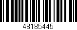 Código de barras (EAN, GTIN, SKU, ISBN): '48185445'