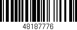 Código de barras (EAN, GTIN, SKU, ISBN): '48187776'