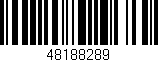 Código de barras (EAN, GTIN, SKU, ISBN): '48188289'