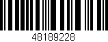 Código de barras (EAN, GTIN, SKU, ISBN): '48189228'