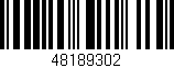 Código de barras (EAN, GTIN, SKU, ISBN): '48189302'