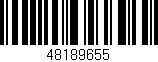 Código de barras (EAN, GTIN, SKU, ISBN): '48189655'