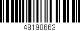 Código de barras (EAN, GTIN, SKU, ISBN): '48190663'