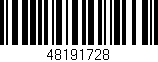 Código de barras (EAN, GTIN, SKU, ISBN): '48191728'
