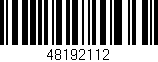 Código de barras (EAN, GTIN, SKU, ISBN): '48192112'