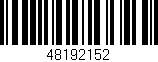 Código de barras (EAN, GTIN, SKU, ISBN): '48192152'