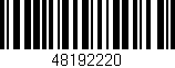 Código de barras (EAN, GTIN, SKU, ISBN): '48192220'