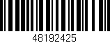 Código de barras (EAN, GTIN, SKU, ISBN): '48192425'