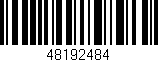 Código de barras (EAN, GTIN, SKU, ISBN): '48192484'