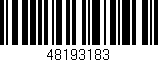Código de barras (EAN, GTIN, SKU, ISBN): '48193183'