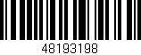 Código de barras (EAN, GTIN, SKU, ISBN): '48193198'