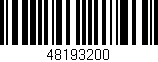 Código de barras (EAN, GTIN, SKU, ISBN): '48193200'