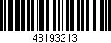 Código de barras (EAN, GTIN, SKU, ISBN): '48193213'