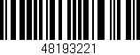 Código de barras (EAN, GTIN, SKU, ISBN): '48193221'