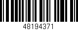 Código de barras (EAN, GTIN, SKU, ISBN): '48194371'