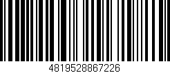 Código de barras (EAN, GTIN, SKU, ISBN): '4819528867226'