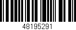 Código de barras (EAN, GTIN, SKU, ISBN): '48195291'