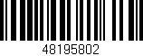 Código de barras (EAN, GTIN, SKU, ISBN): '48195802'