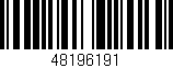 Código de barras (EAN, GTIN, SKU, ISBN): '48196191'