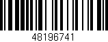 Código de barras (EAN, GTIN, SKU, ISBN): '48196741'