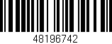 Código de barras (EAN, GTIN, SKU, ISBN): '48196742'