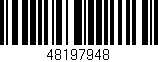 Código de barras (EAN, GTIN, SKU, ISBN): '48197948'