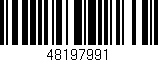 Código de barras (EAN, GTIN, SKU, ISBN): '48197991'