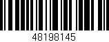 Código de barras (EAN, GTIN, SKU, ISBN): '48198145'