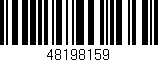 Código de barras (EAN, GTIN, SKU, ISBN): '48198159'
