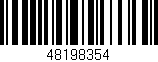 Código de barras (EAN, GTIN, SKU, ISBN): '48198354'