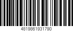 Código de barras (EAN, GTIN, SKU, ISBN): '4819861931790'