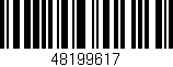 Código de barras (EAN, GTIN, SKU, ISBN): '48199617'
