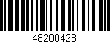 Código de barras (EAN, GTIN, SKU, ISBN): '48200428'