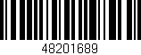 Código de barras (EAN, GTIN, SKU, ISBN): '48201689'